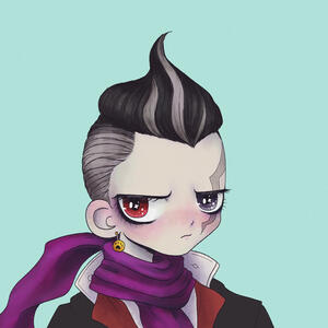 Gundham from Danganronpa icon, commission for megakirbz on twitter